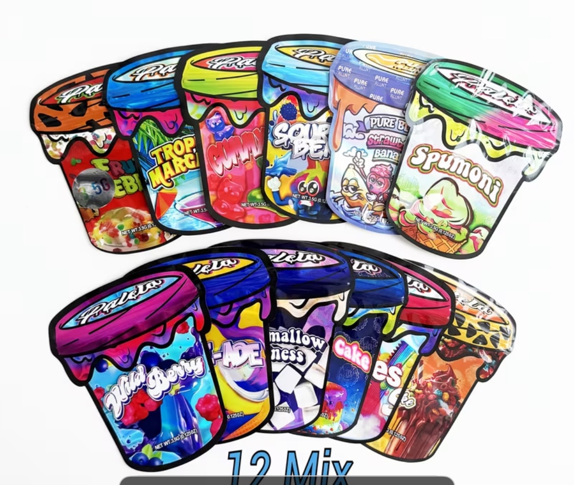 50 pcs Ice Cream Mylar Bag (3.5G)