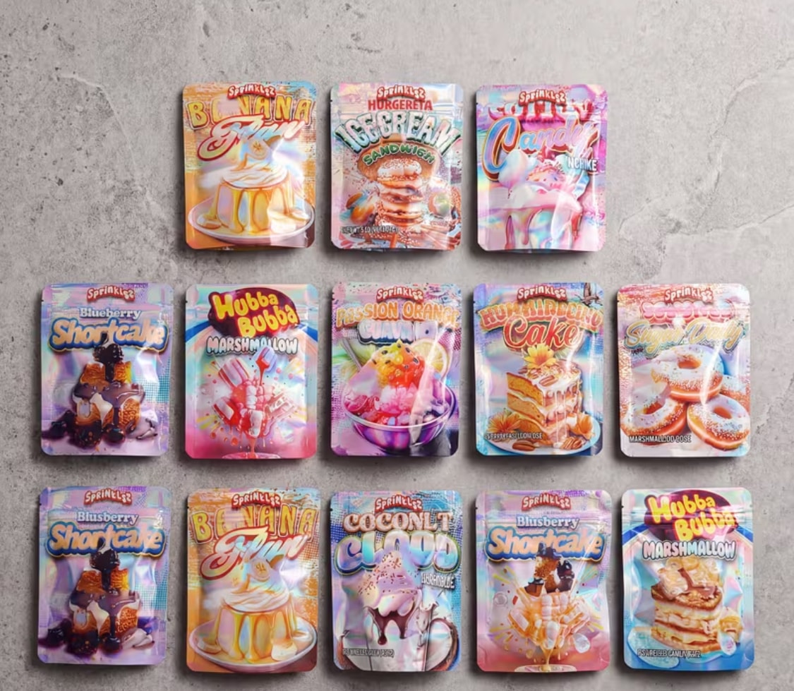 50 pcs Sprinklz Mylar Bag (3.5G)