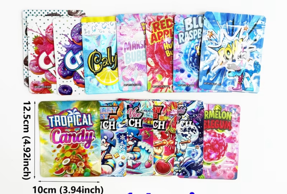 50 pcs Chewy Fruits Mylar Bag (3.5G)