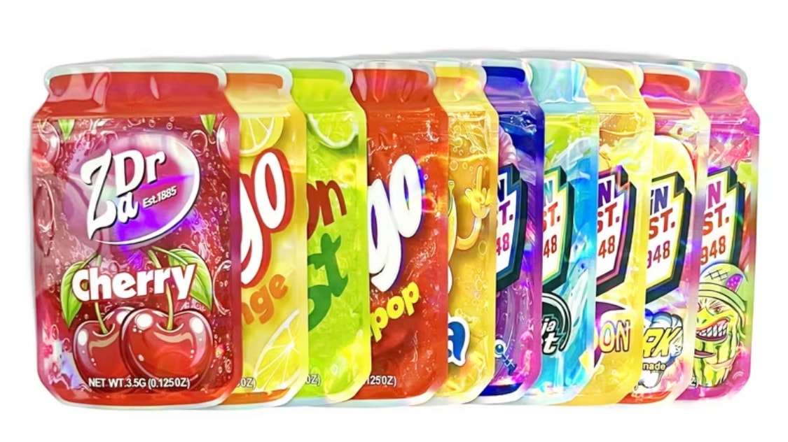 50 pcs Soda Mylar Bag (3.5G)